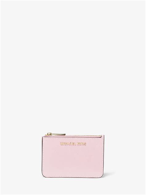 michael kors puch|Jet Set Travel Small Saffiano Leather Coin Pouch.